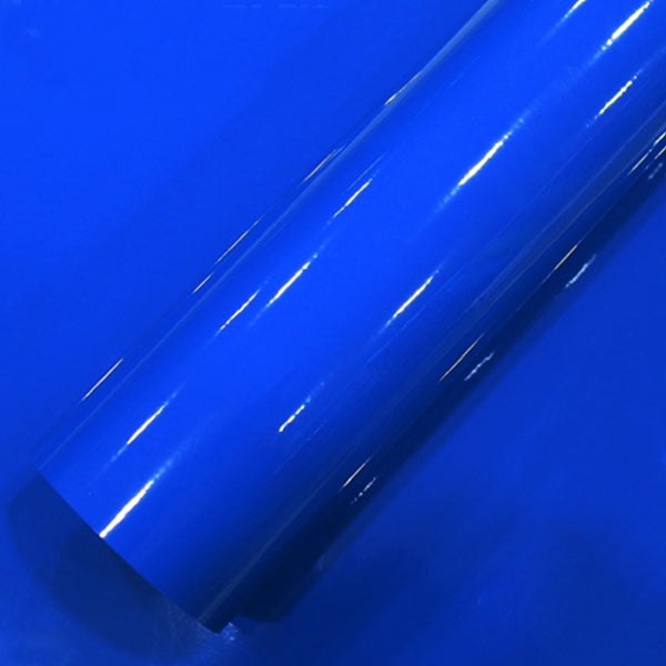 #Farbe_blau — Blaue Hochglanz-Autofolie als Folienrolle, selbstklebend, 152 cm Breite